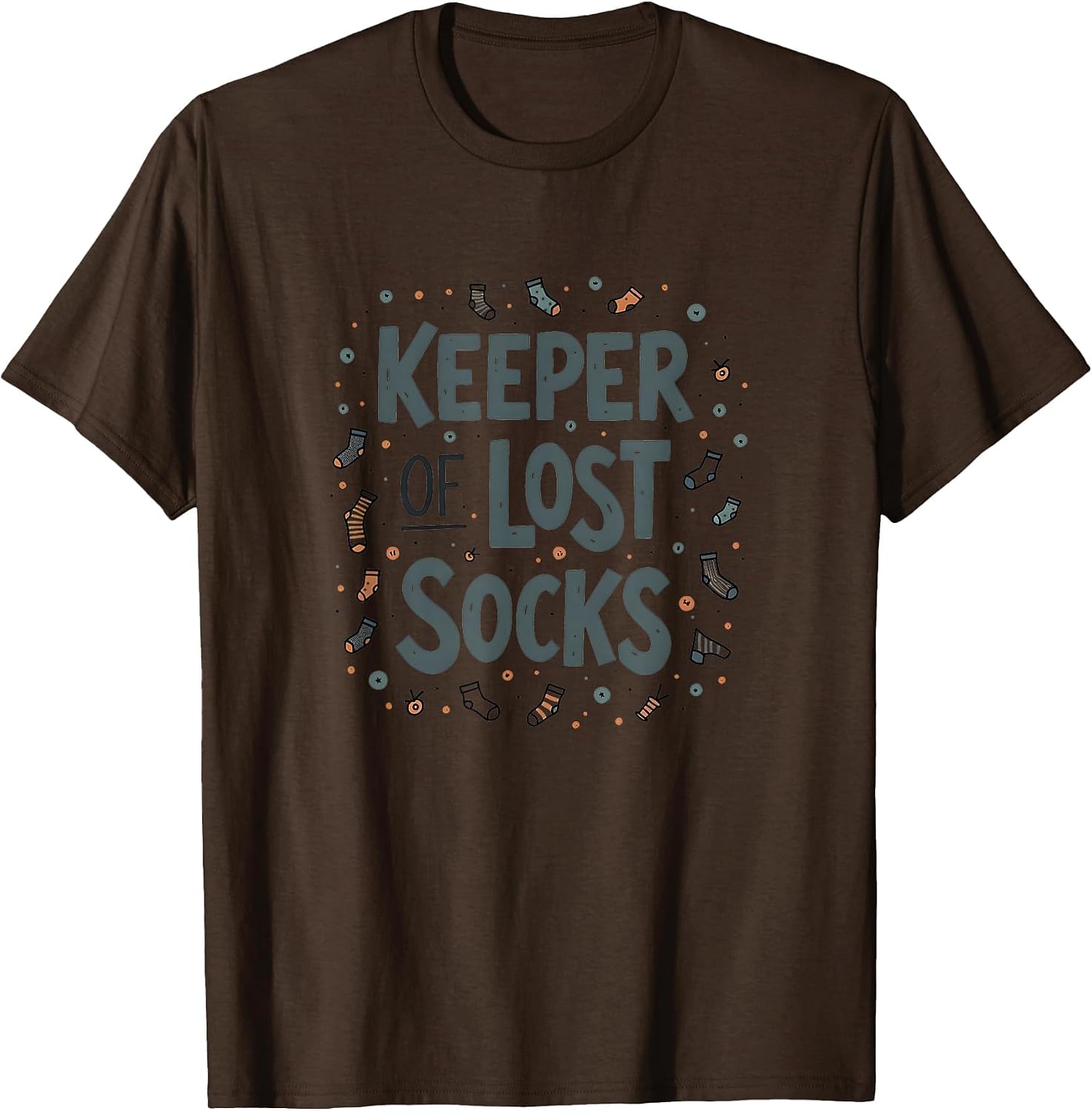 Keeper of Lost Socks Mom Humor Design T-Shirt