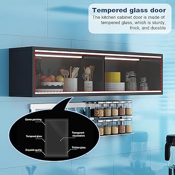 Kitchen Wall Cabinets With Sliding Glass Doors,modern Floating Hanging Display Cabinet,solid Wood Bathroom Cabinet Wall Mount For Laundry,launtry, Kitchen,bathroom(31.5W x 11.8D x 9.4H, White)