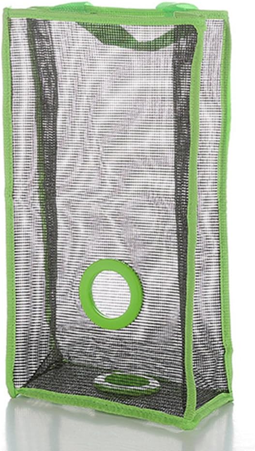 Kitchen Hanging Bag Reusable Organic Storage Pockets Wall Door Closet Hanging Storage Bag Organizer (green, 30X14.5cm)