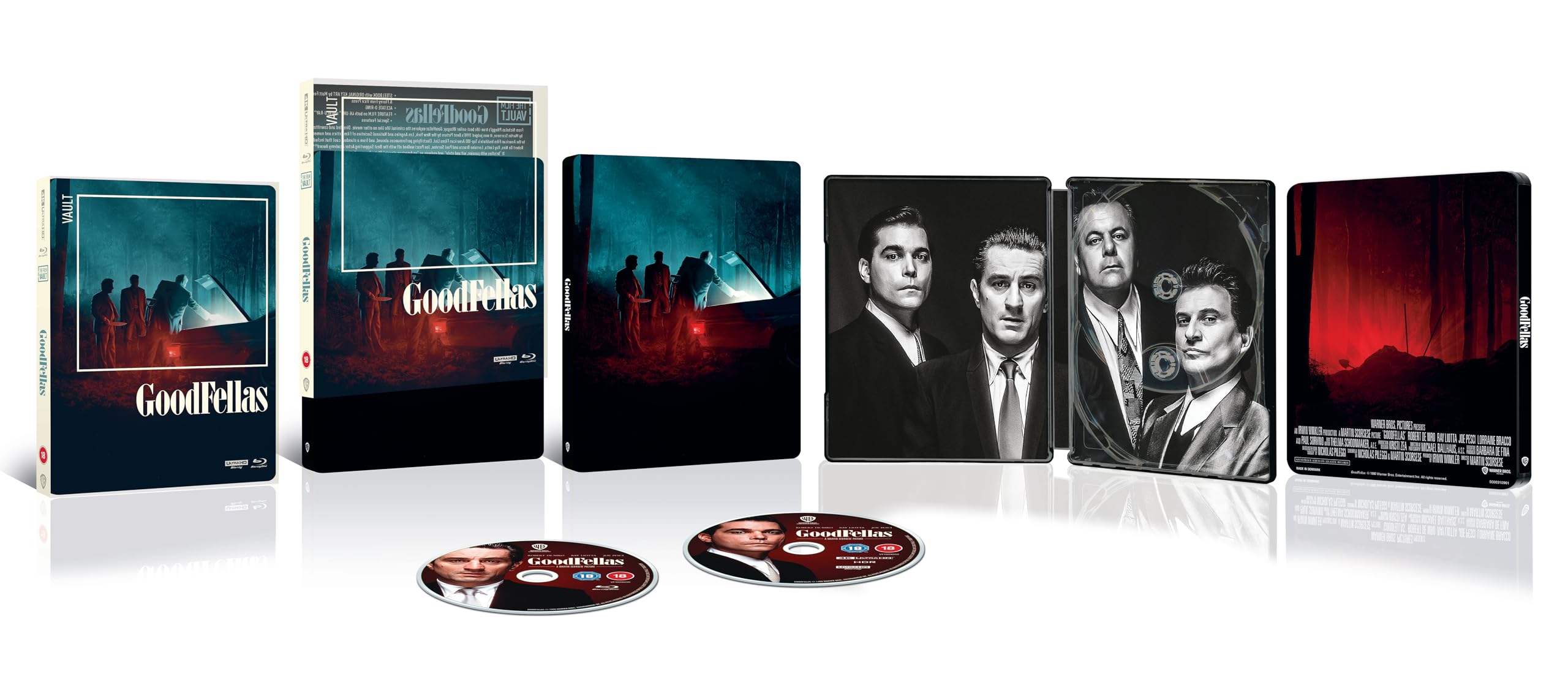 GOODFELLAS - The Film Vault Range Steelbook [4K Ultra HD] [1990] [Blu-ray] [Region Free]
