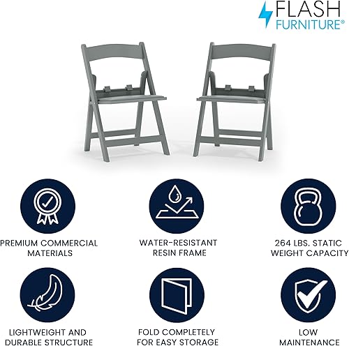 Miniatura 67 de Flash Furniture Hercules Series - Sillas plegables acolchadas para niños, asientos para eventos infantiles con capacidad de peso estático de 264