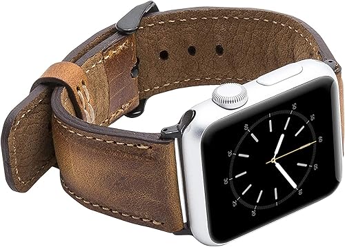 Miniatura 5 de Tuscany - Correas de cuero compatibles con Apple Watch de 1.496 in 1.575 in 1.614 in, correa de repuesto para iWatch Series 1, 2, 3, 4, 5, 6, 7, SE,