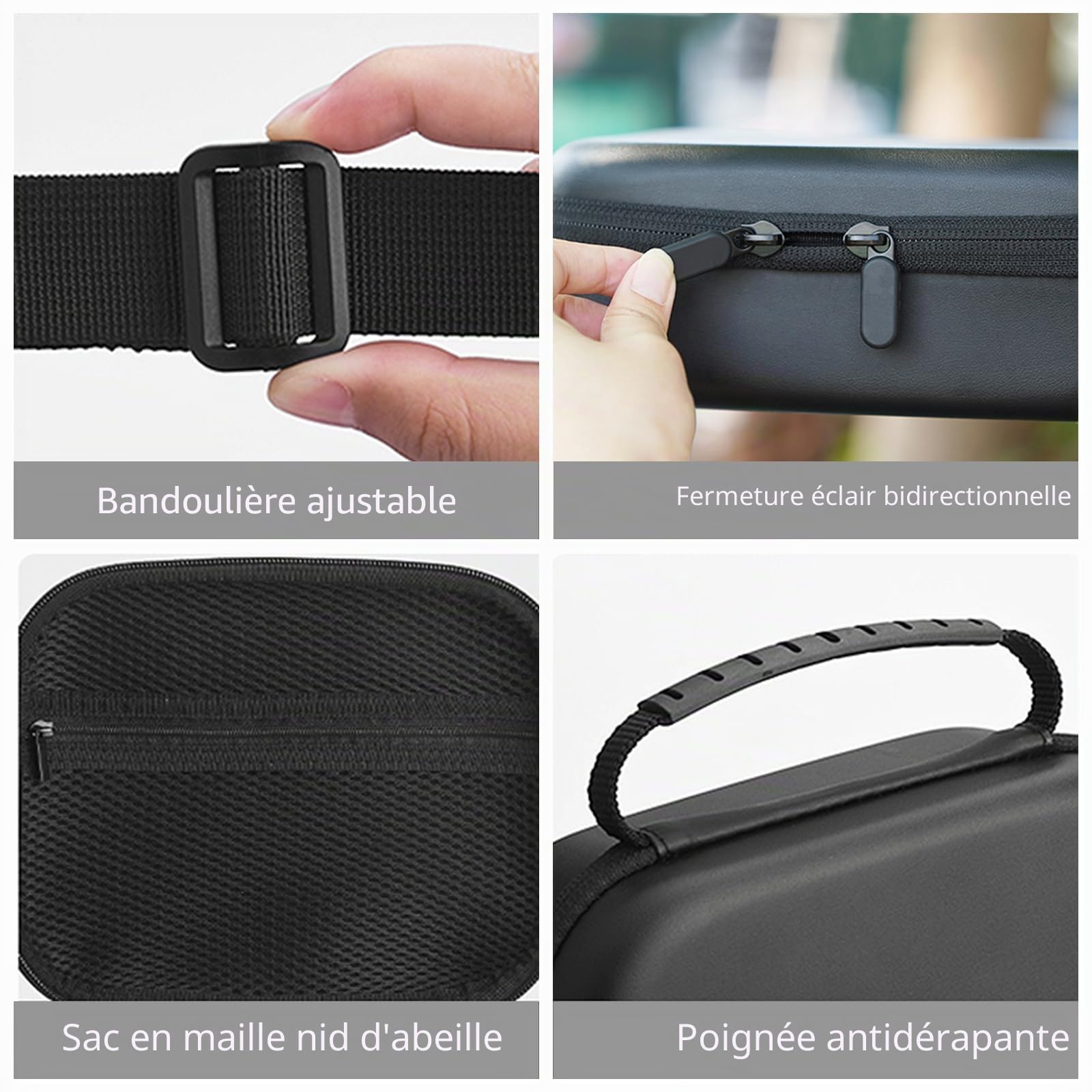 O'woda Housse de Transport pour DJI Osmo Pocket 3, Sac de Rangement Portable Étui de Transport Compact Mallette de Voyage pour DJI Osmo Pocket 3 Accessoires