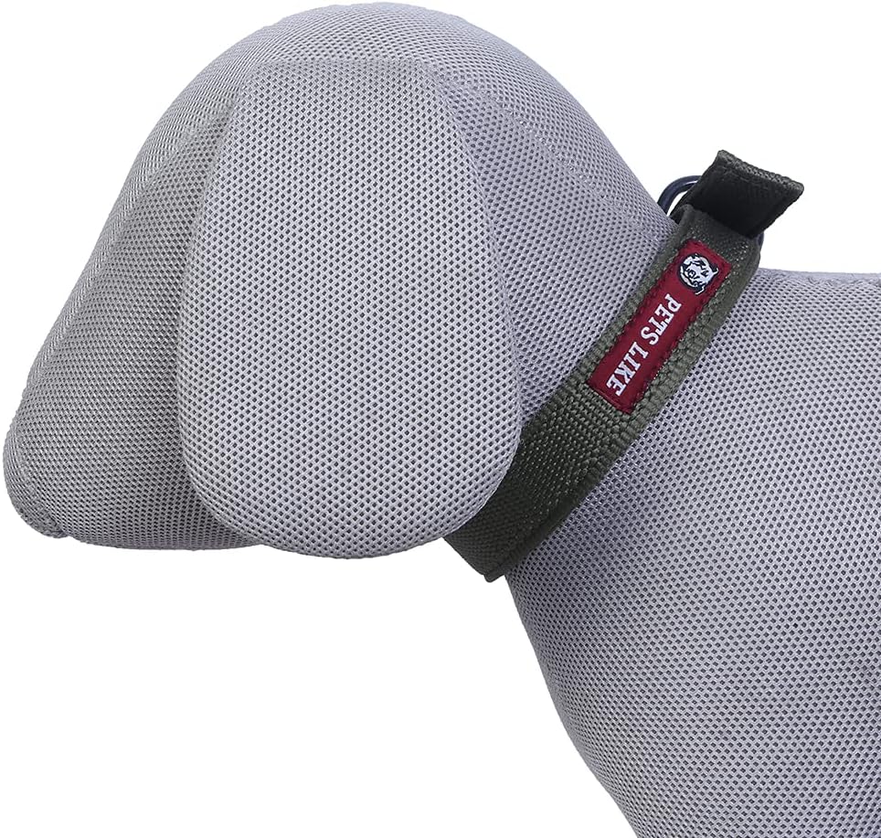 Pets Like Dog Polyester Collar Olive Green(20mm)