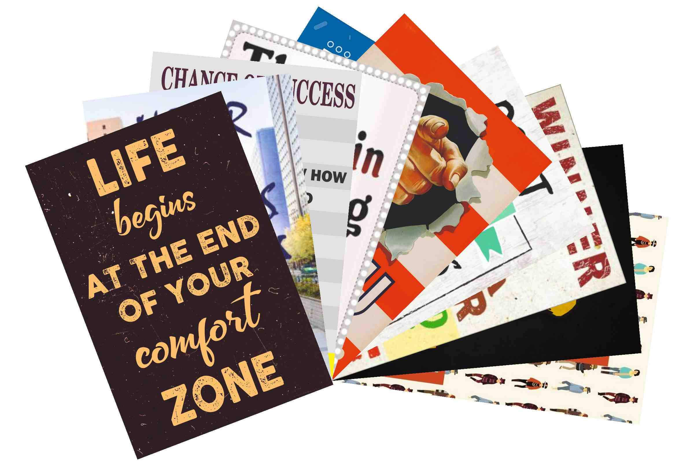 Giant Innovative Bamboo Inspirational and Motivational Poster, Multicolour, Abstract, 12 inch x 18 inch