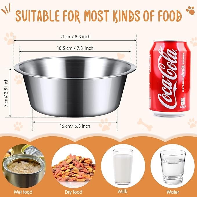 Comedero Perro Acero Inoxidable 6 Unidades miniatura 2