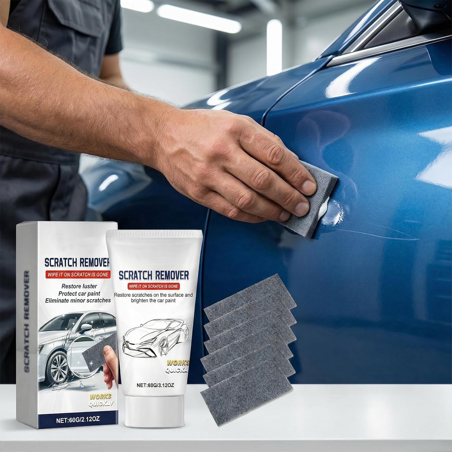 Condition photo showing Brand New for nano sparkle cloth car scratch remover kit for vehicles deep scratch repair, all-in-one scratch care kit