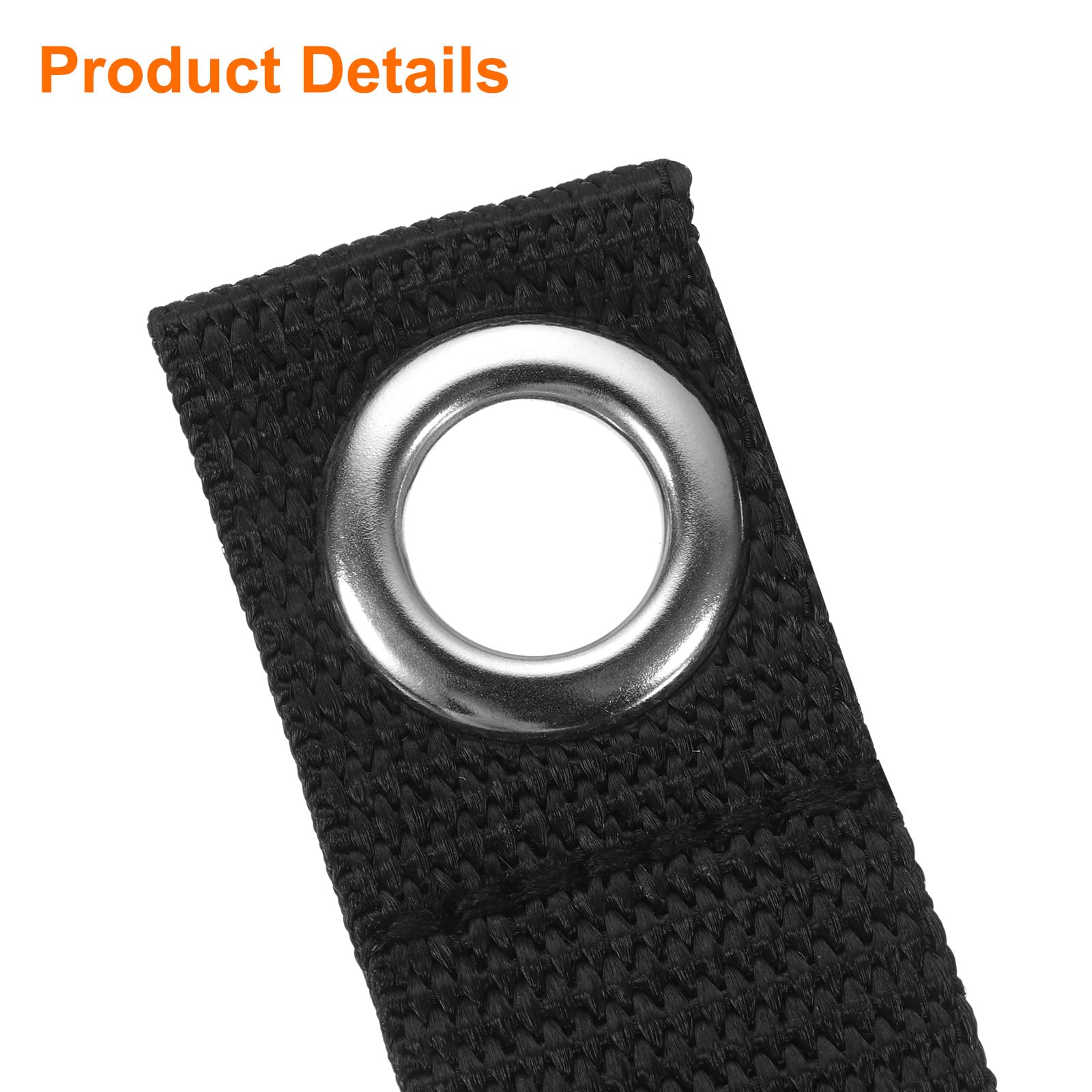 QUARKZMAN 6pz Prolunga Cavo Supporto Organizzatore Cinghie 184mm / 7" Robusto Garage Appeso Trasportare Conservazione Cinghie per Alimentazione Cavi Tubi Corde Nero