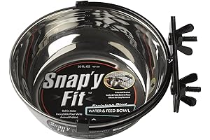 MidWest Snap'y Fit Dog Crate Food and Water Bowl