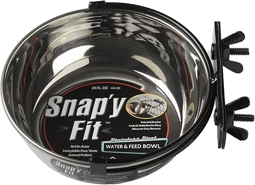 MidWest Homes for Pets Snap'y Fit Stainless Steel Food or