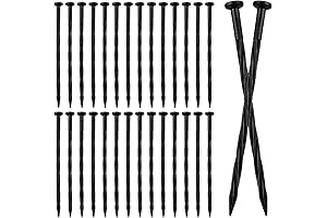 70PCS 8 Inch Extra Long Plastic Nails for Wood Lawn Edging
