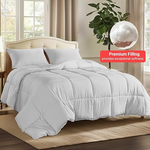 Vista 85 de KASENTEX - Conjunto de acolchado de edredón con fundas reversibles, ultra suave, hipoalergénico y lavable a máquina Turquesa Verde Mar/Azul