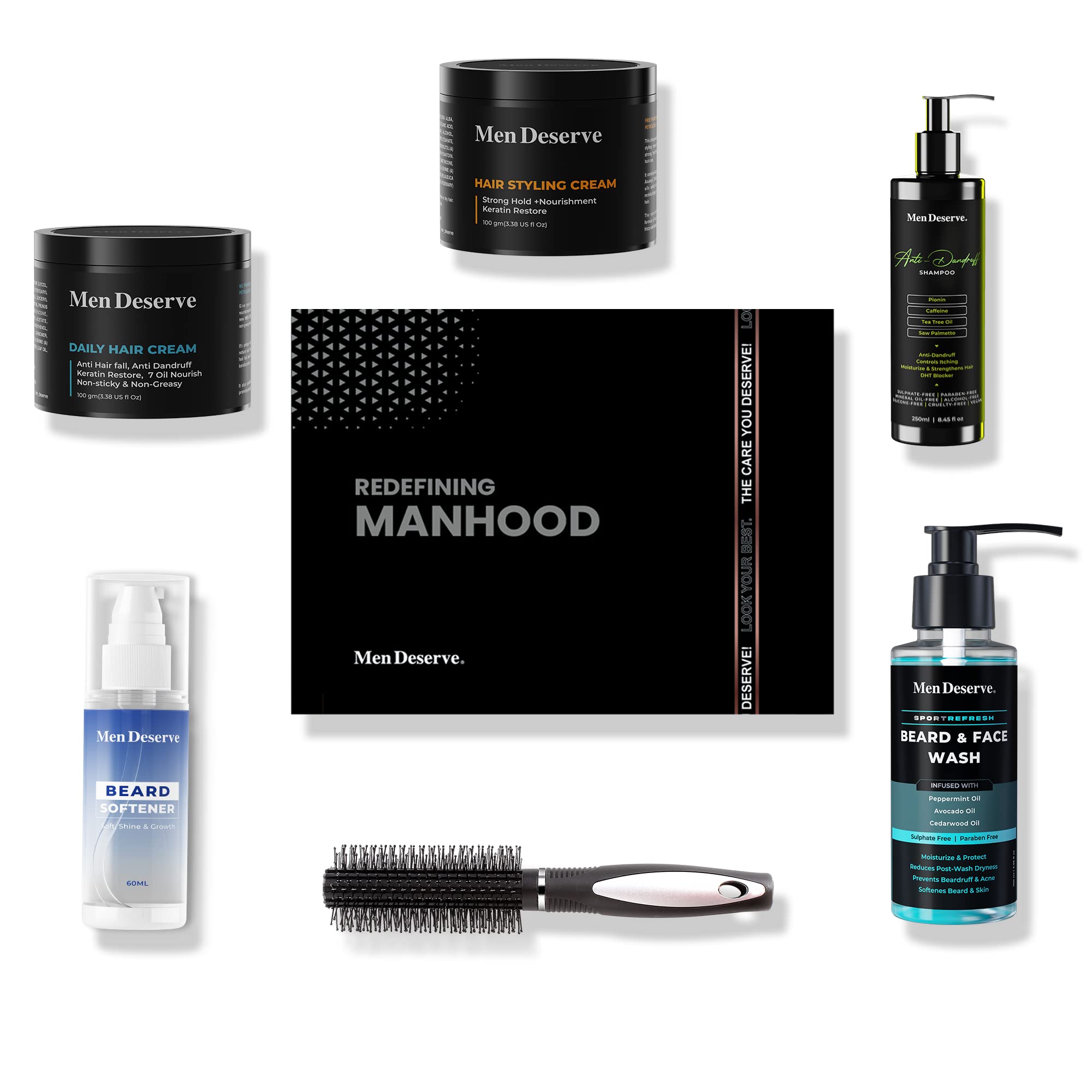 Men Grooming Kit for Hair and Beard Care