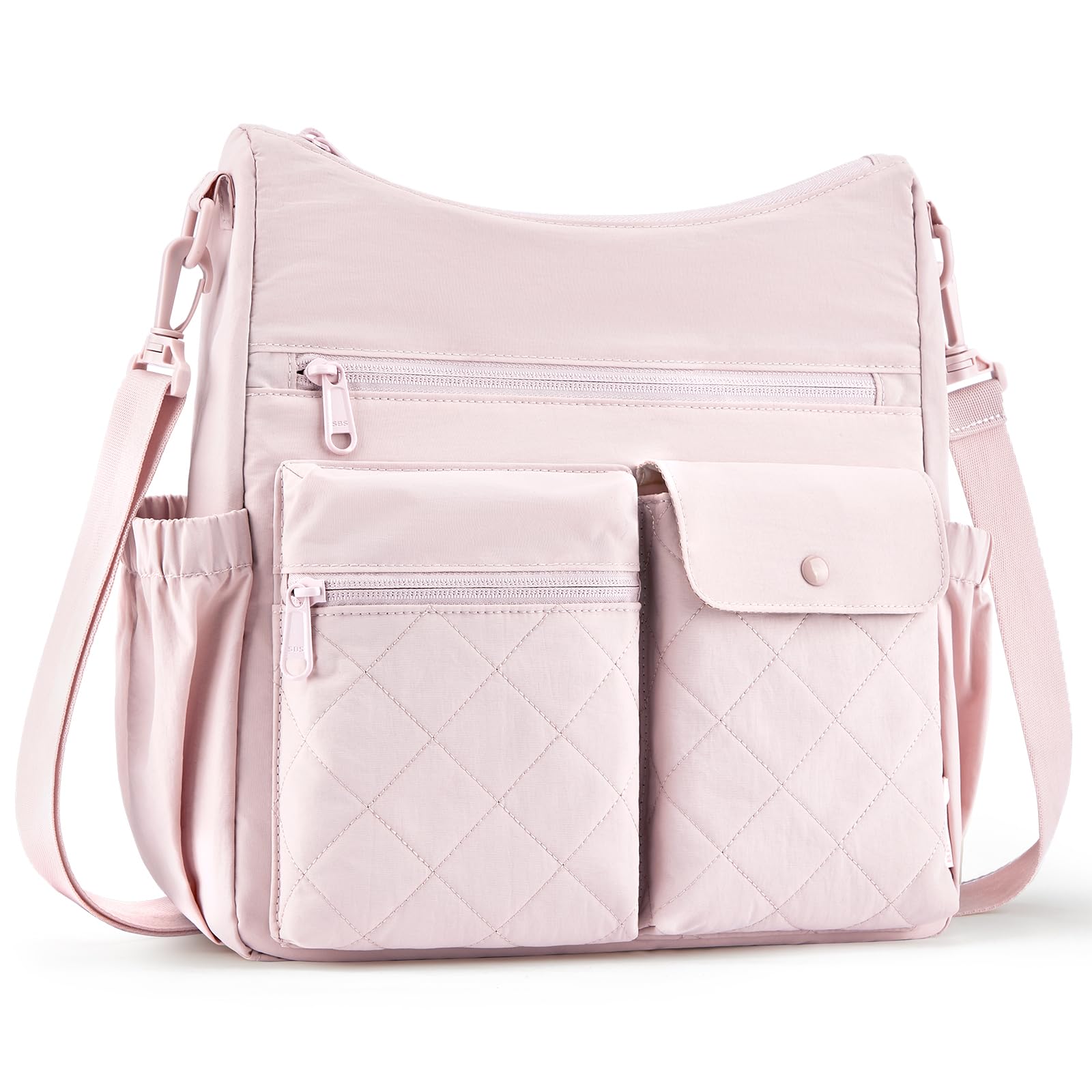 BAGSMART Nylon Crossbody Bags for Women Handbags Shoulder Purses for Women Travel Tote Bag with Multi Pockets