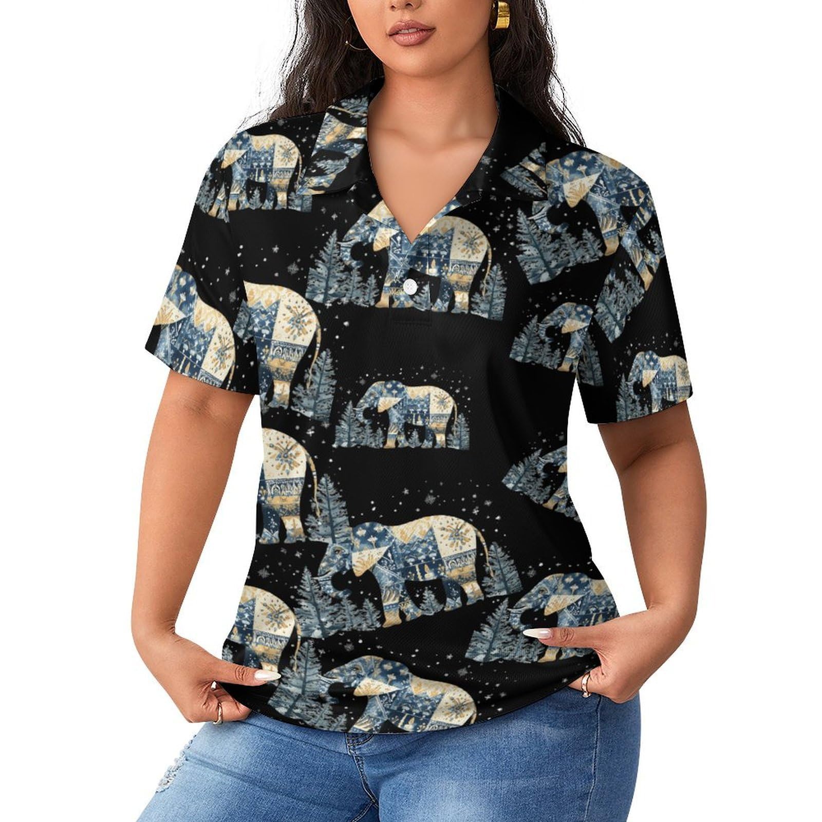 Polo clásico de manga corta para mujer estilo casual transpirable 8