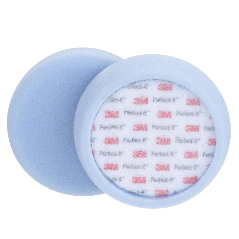 Almofada de Polimento de Espuma Ultrafina 3M Perfect-It 30043, 10,2 cm, Face Única, Kit com 2 Peças