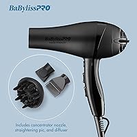 Vista 6 de Nano Titanium 2000-Watt Blow Dryer with Concentrator Nozzle, Professional Grade Ionic Corded Styling Tool for Hair