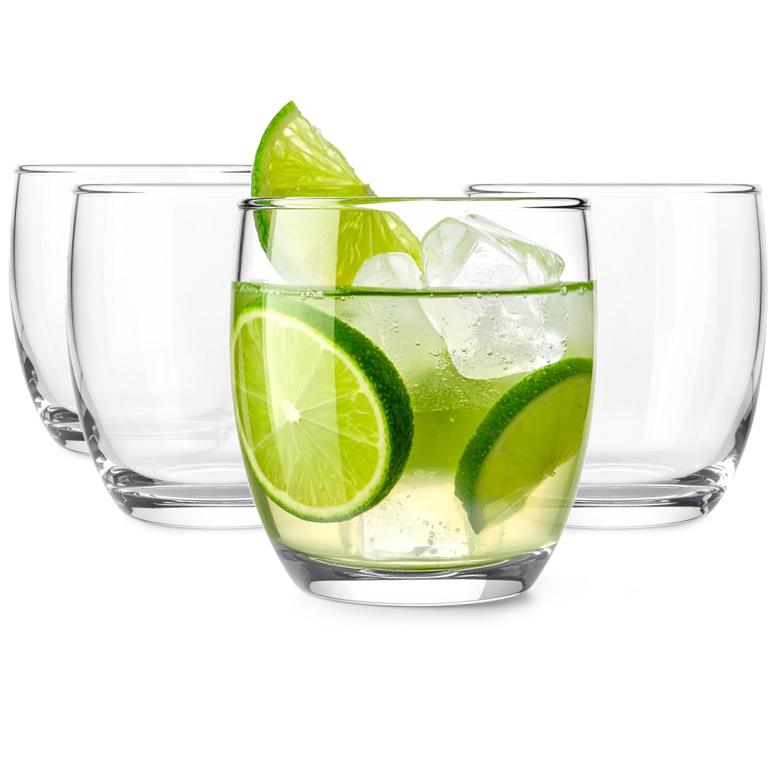 Glasmark KROSNO 1992 Drinking Glasses Set of 4 Glasses 220 ml Water Glasses Cocktail Glasses Juice Glass with Thick Bottom Dishwasher Safe