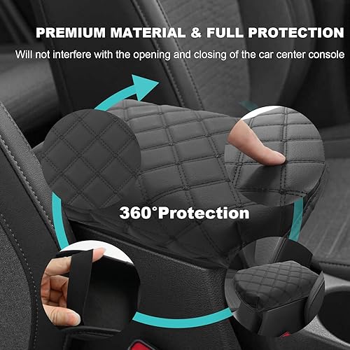 Vista 200 de YEE PIN Civic - Funda para reposabrazos Civic de 10ª generación, tapas para reposabrazos Civic Thenice para 10ª generación Civic 2018-2021, cubierta