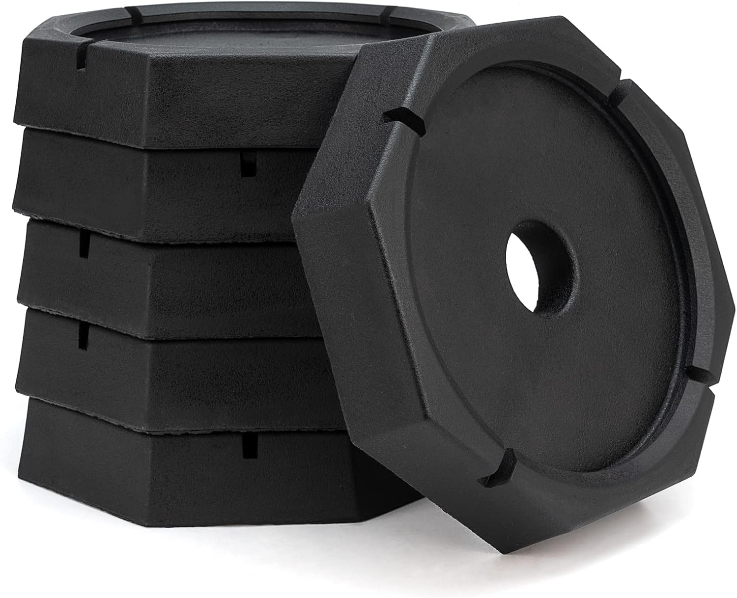 Permanently Attached RV Leveling Jack Pad for 9 inch Round