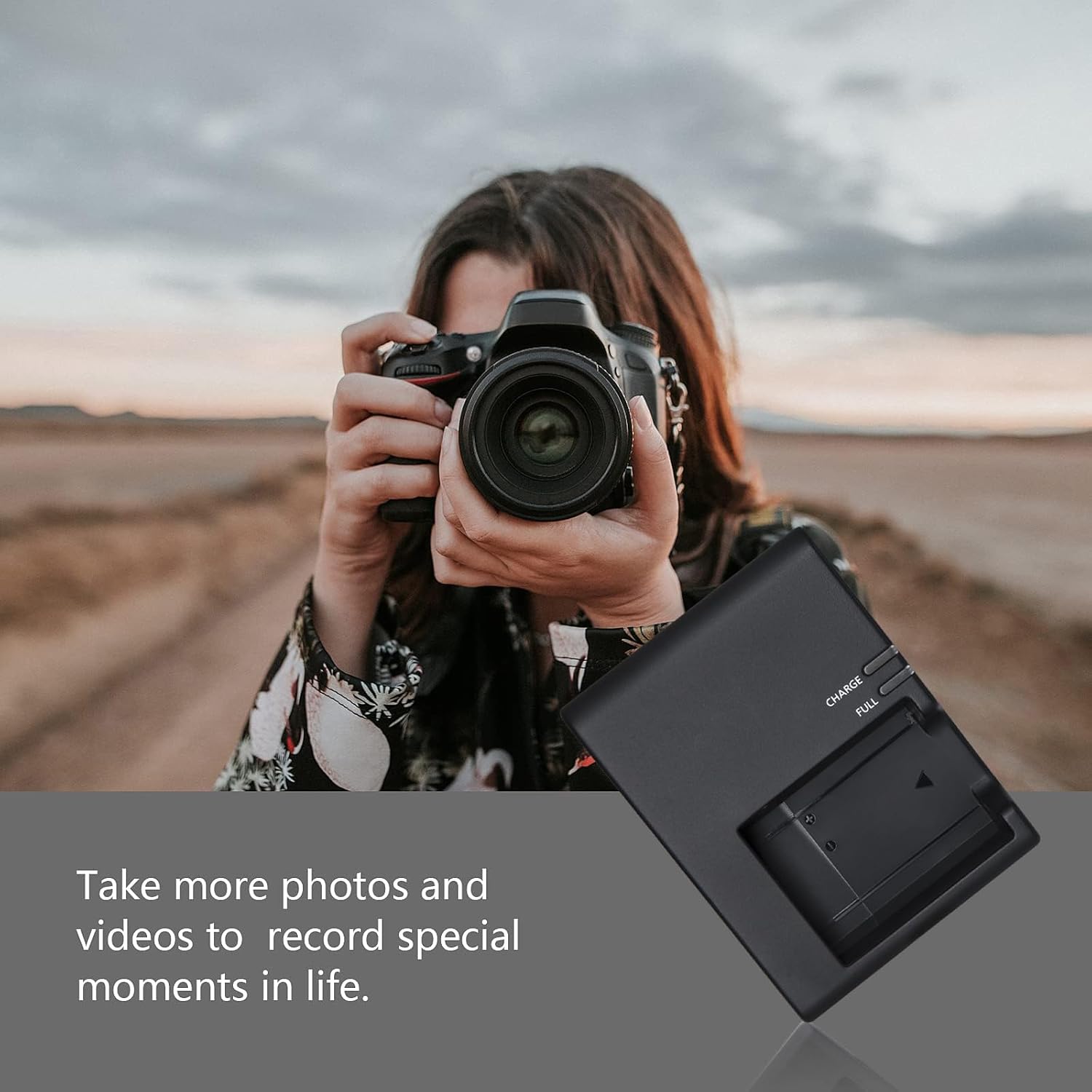 LC-E10E Quick Charger for Canon: LP-E10 LC-E10 LC-E10C Compatible Battery EOS 1100D 1200D 1300D 1500D 2000D 3000D 4000D kiss X50 X70 X80 X90 Rebel T3 T5 T6 T7 T100 DSLR Digital Camera (Black)