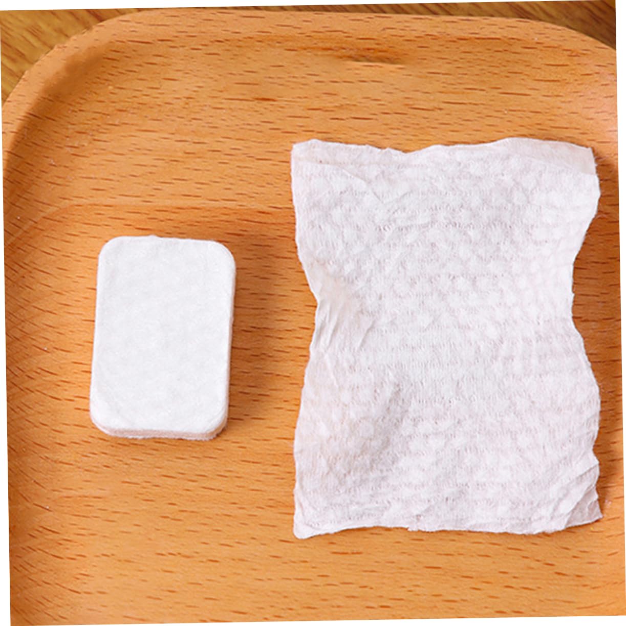 Dischetti Struccanti Compressi per Viso Non Tessuto 50 Pezzi Bianco per Pulizia Profonda Pori e Rimozione Make-up Delicata Adatti a Donne e Ragazze