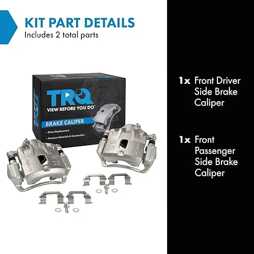 Vista 1389 de TRQ - Juego de pinzas de freno delantero