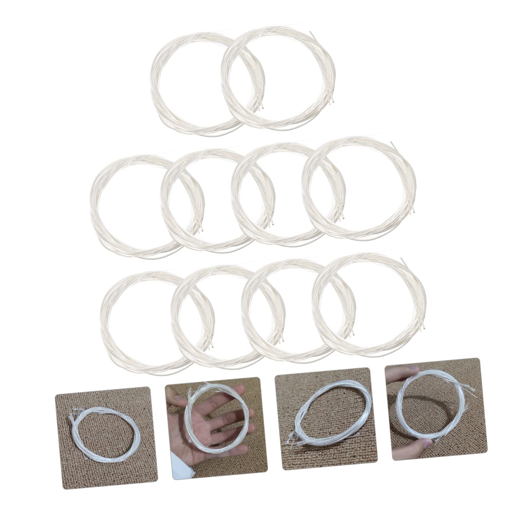 ibasenice 20packungen Pack Beschichtete Nylon-gitarrensaiten Für Folk-gitarre Langlebige Klare Und Kraftvolle Klänge Einfache Handhabung Einsetzbar Für Musiker