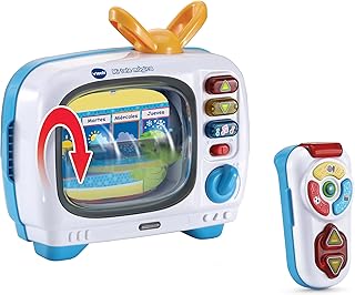 Baby Mi Tele Mágica Games and Channels, Bilingual Interactive Television, Toy Children 1 Year Old, Roulette and Luminous Control, Teaches Concepts and Vocabulary, ESP Version