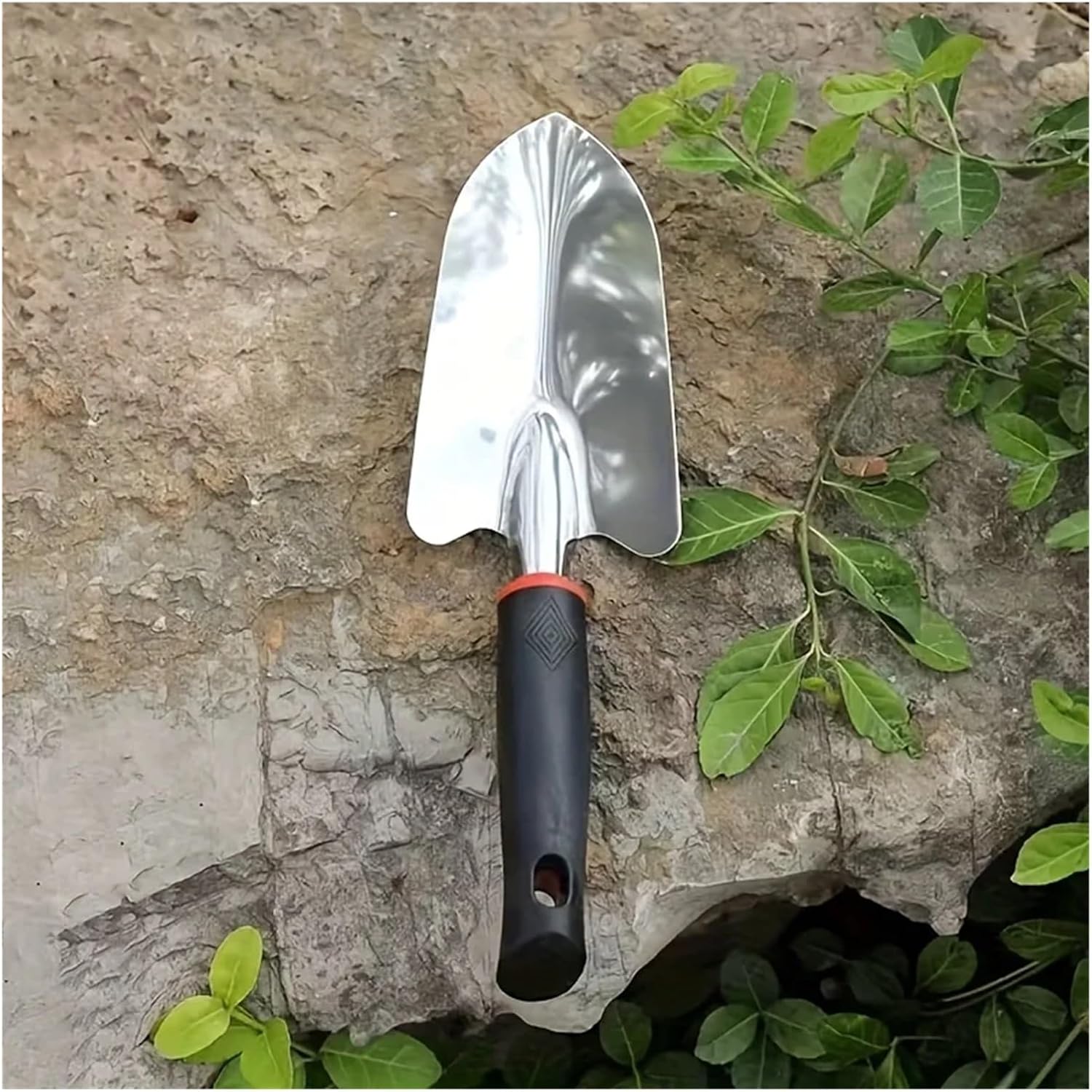 1 Piece of Stainless Steel Molding Gardening Shovel, Garden(Silvery)