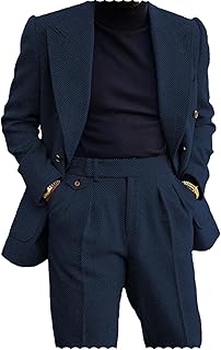 Men's 2 Piece Tweed Herringbone Suit Double-Breasted Tuxedo Party Weddin...