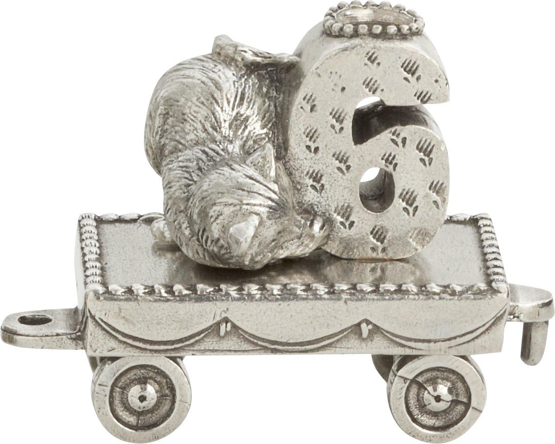 Danforth – Birthday Train (6- Kitten) – Handcasted Pewter Birthday Party Decorations - Made in USA