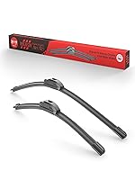 Vista 7 de Paquete de 2 escobillas limpiaparabrisas de silicona de 20"+20" pulgadas de repuesto para Ford Explorer 2010-2005 F150 F-150 F250 F350 Serie F Honda