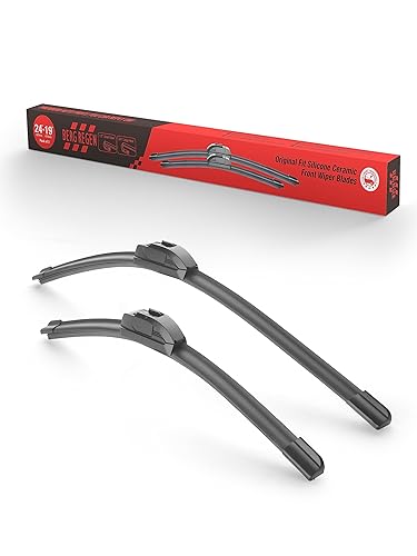 Limpiaparabrisas de silicona de 24 pulgadas + 19 pulgadas de repuesto para Chevrolet Malibu 2015-2013 Honda Civic 2005-2002 Toyota Camry 2006-2002