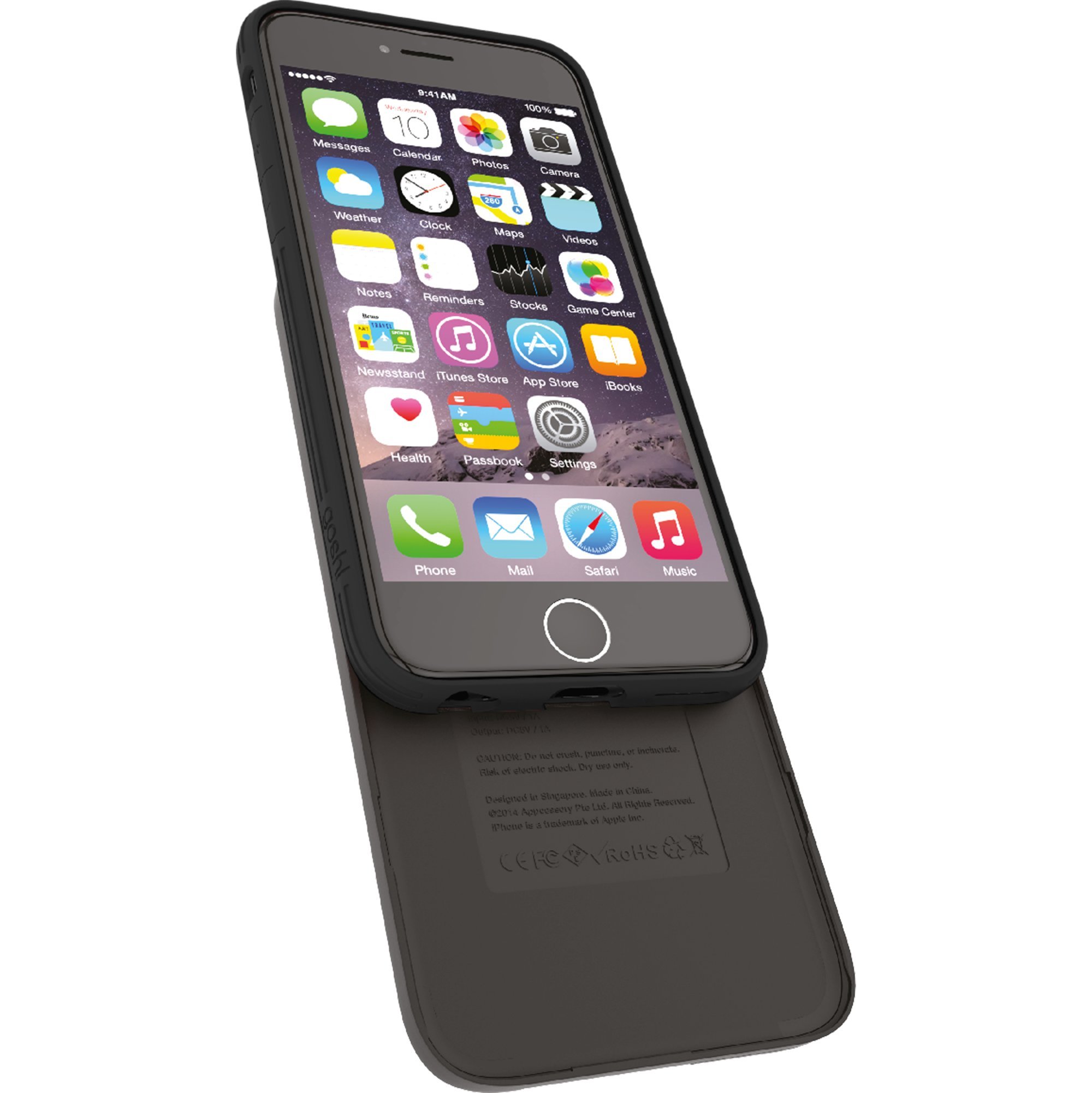 Gosh E192 Parallel 2 - Custodia con Batteria per Apple iPhone 6 (2900 mAh)
