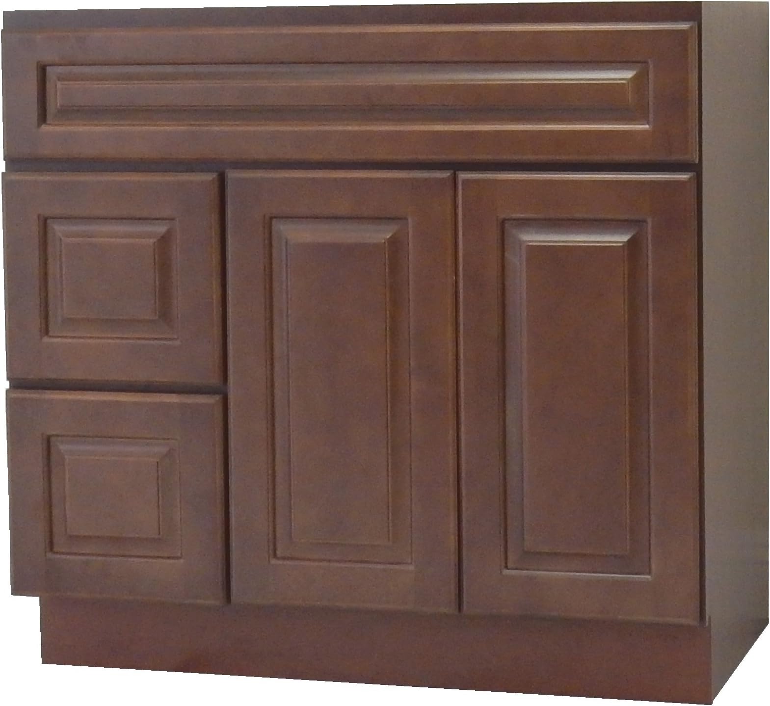 NGY CC-4221DL Chestnut Chocolate Vanity Cabinet Maple Wood, 42" L