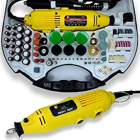 Micro Mini Retífica 300w Com 212 Pçs Acessórios Profissional 220V