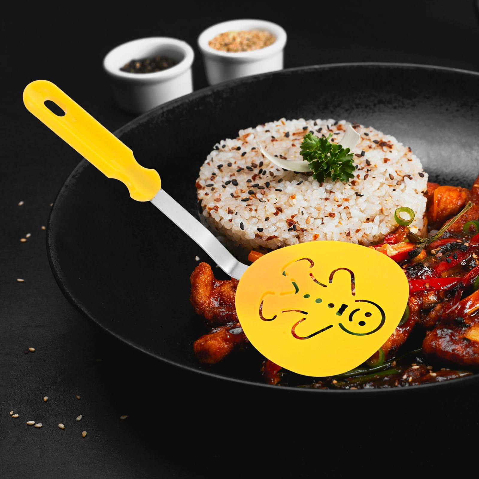 Homoyoyo Utensilios de Cocina Navideños 4 Piezas Espátula de Nylon Resistente al Calor para Hornear y Servir Regalo para Aficionados la Cocina