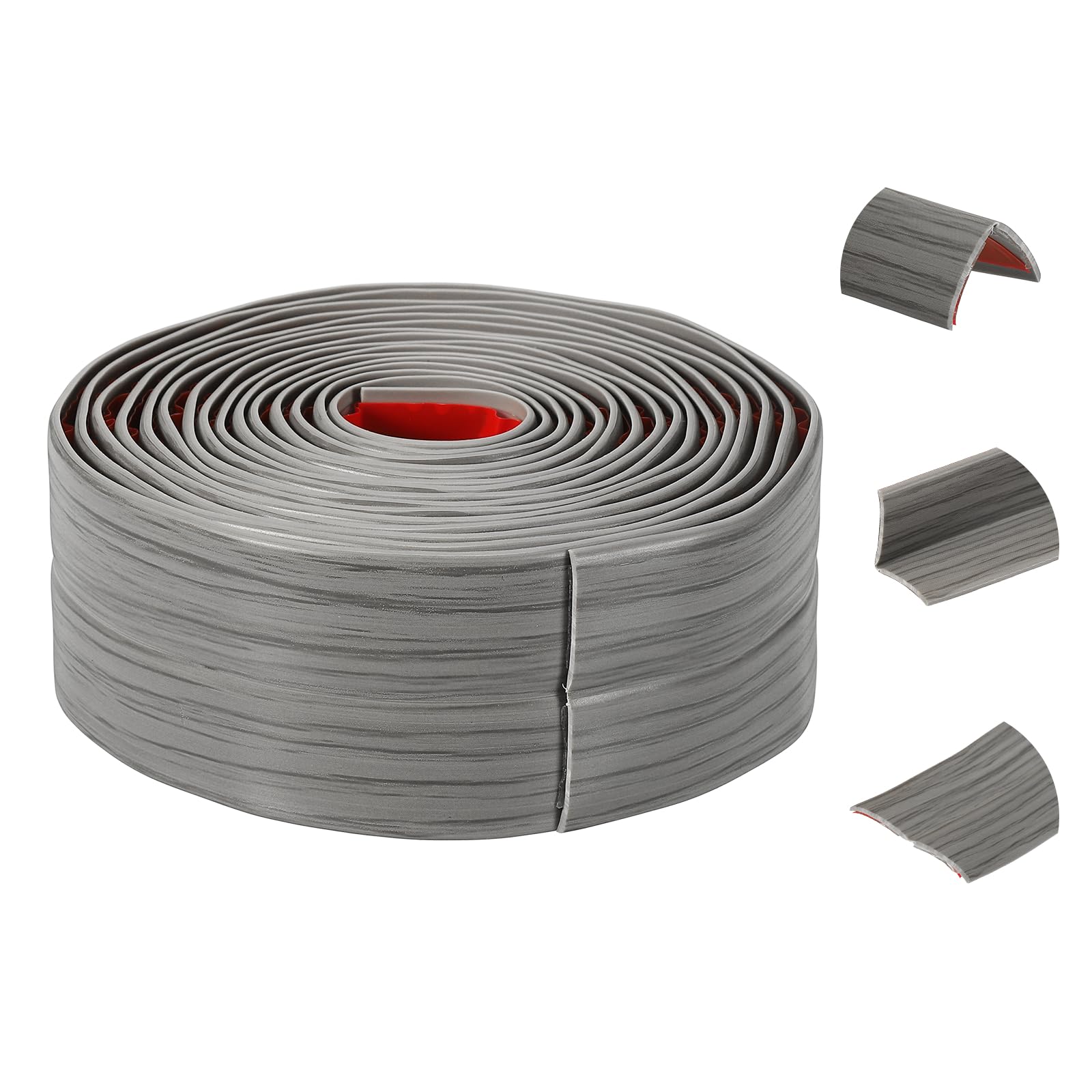 Protection d'angle murale grise autocollante et profilé flexible 3m