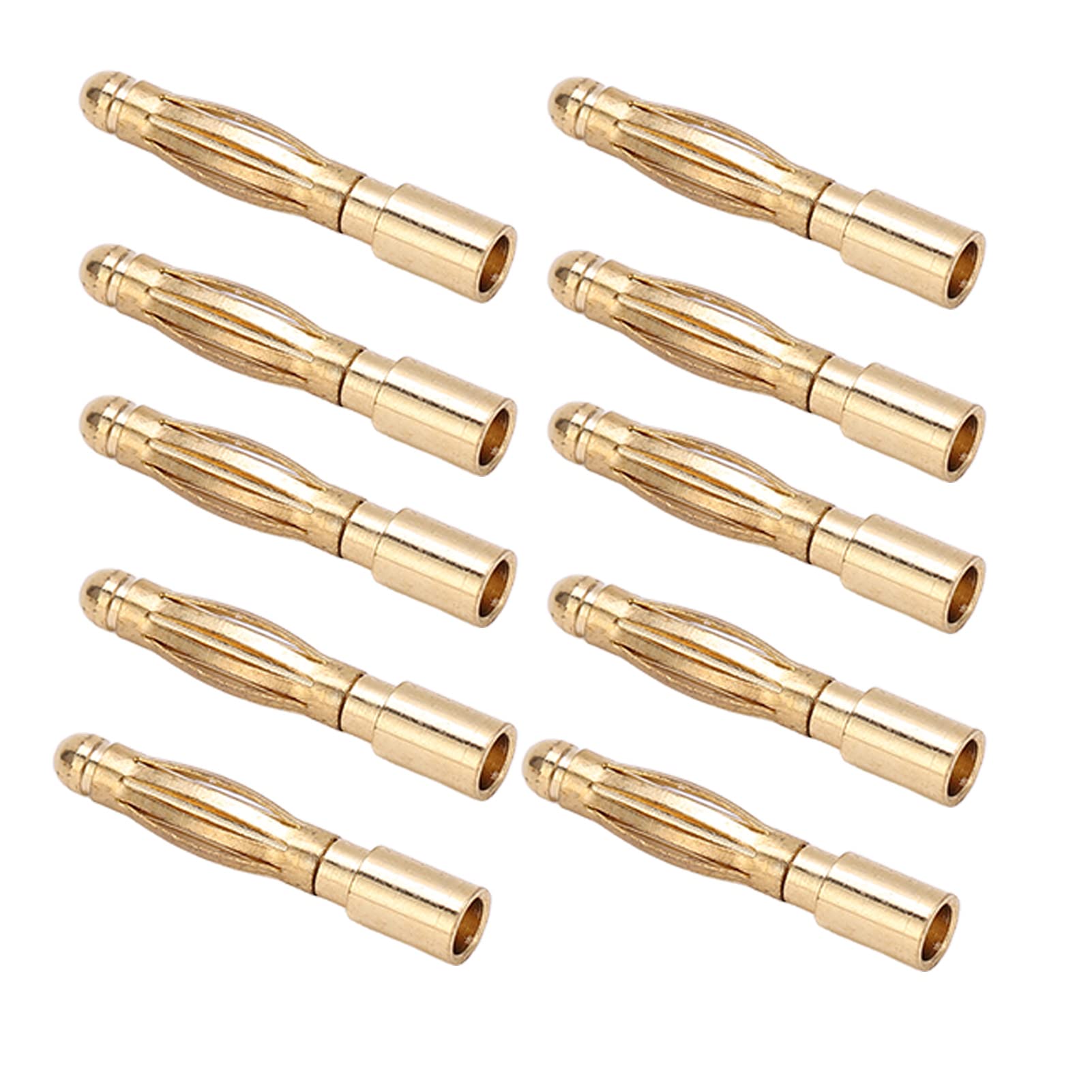 Chiciris 2.5Mm Banana Connectors Plug, Stable Nickel Plating Banana Connectors Multi Purpose For Line Plug In