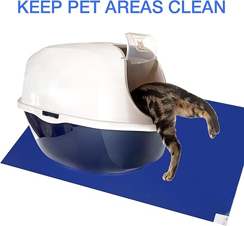 Miniatura 8 de CALPALMY 150 hojas de alfombrillas adhesivas de 24 x 36 pulgadas, tapete adhesivo para laboratorios, hogares, sitios de construcción y más  Elimina