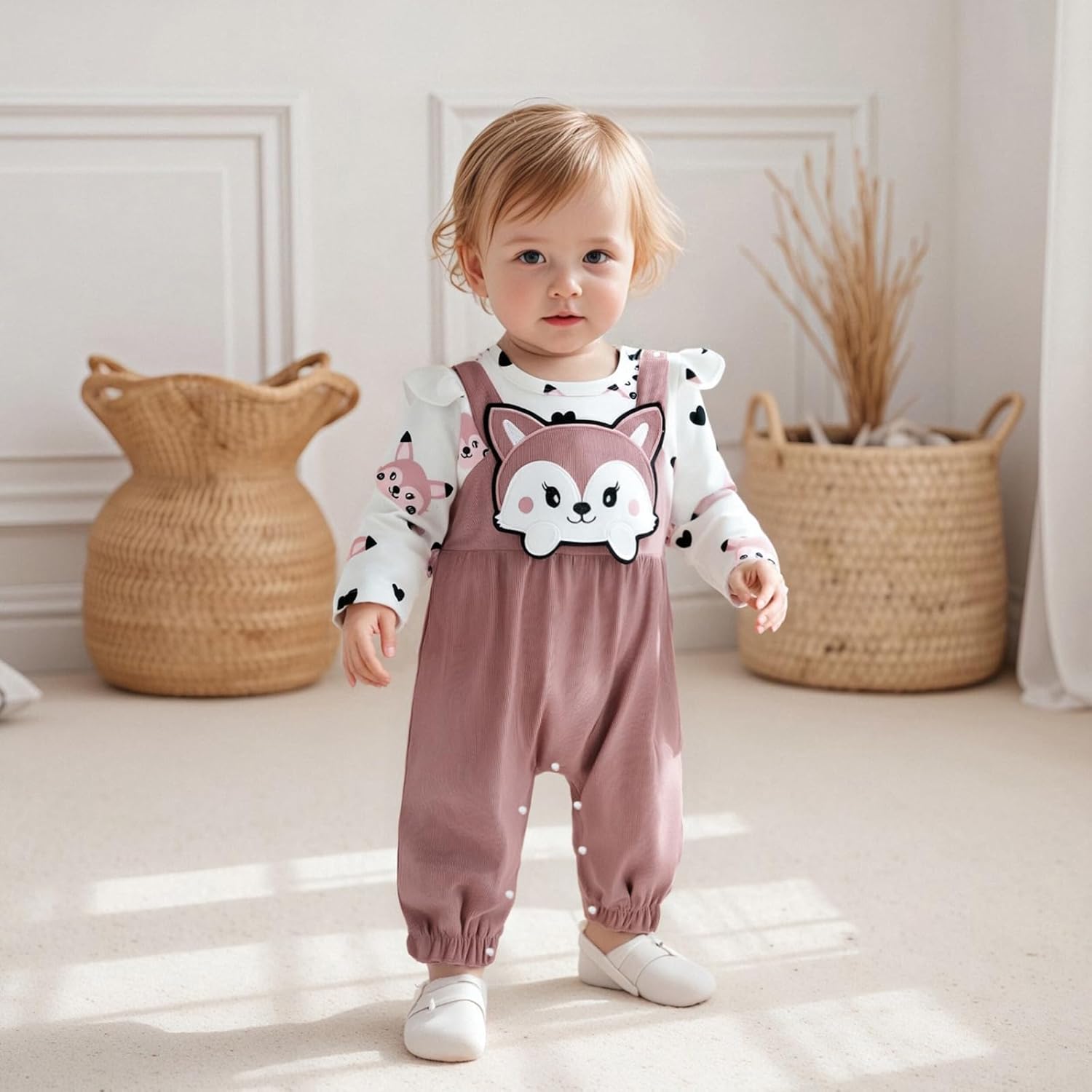 Newborn Baby Girl Winter Clothes Ruffle Ribbed Knit Romper One Piece Long Sleeve Jumpsuit Cute Coming Home Outfit - Image 2