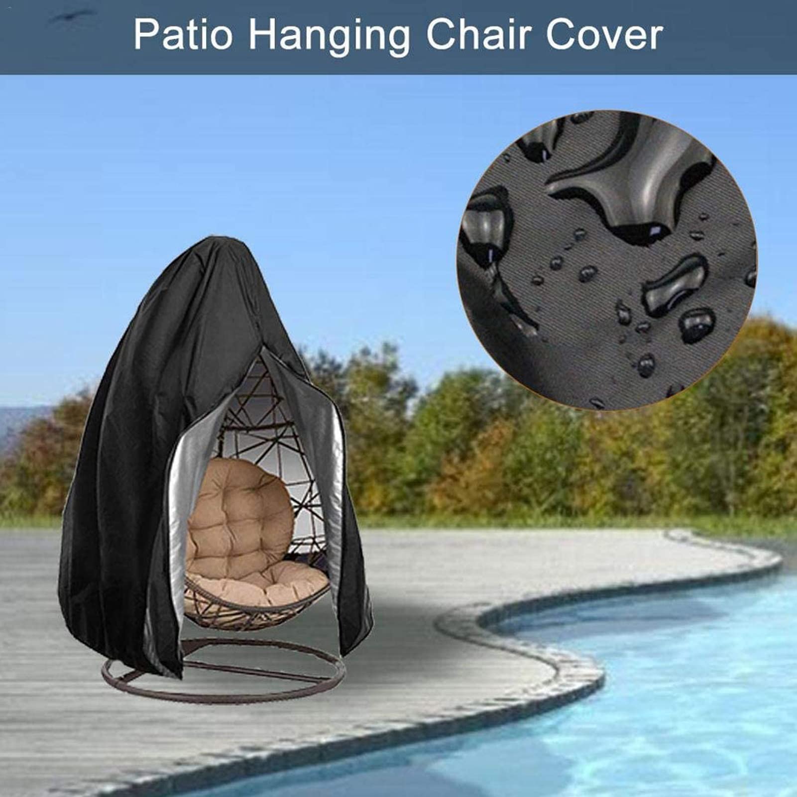 Hoes Voor Hangstoel Swing - Zwart -... Aanbieding bij Xenos
