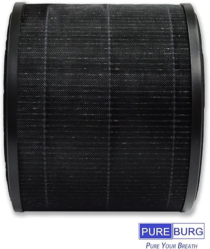 Miniatura 5 de PUREBURG Filtro de repuesto compatible con purificadores de aire AirExpect y AirExtend JL-AP-TB01, paquete de 2 unidades H13 HEPA de carbón activado