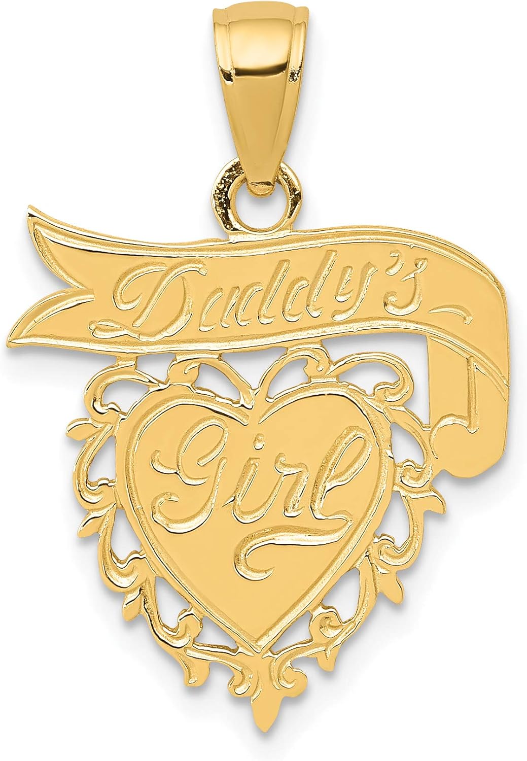 Children's 14k Daddy's Girl Heart Pendant K2701 23