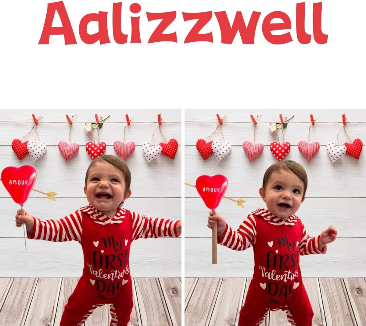 Aalizzwell Newborn Infant Baby Boys Girls Hooded Romper - Image 3