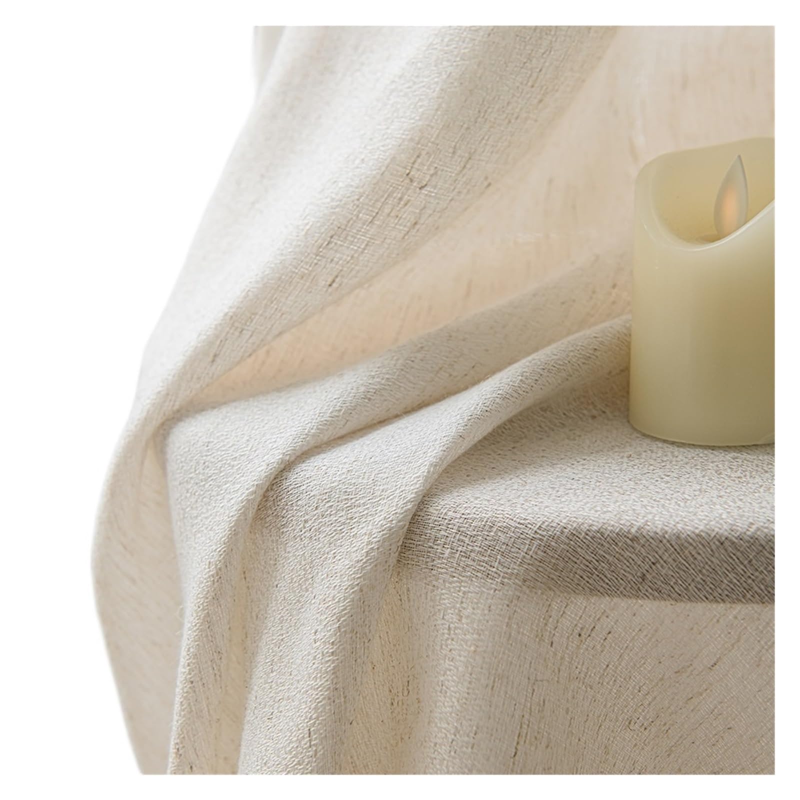 Rideau transparent style lin tamisant | Voilage moderne anti-regards pour salon 200x230