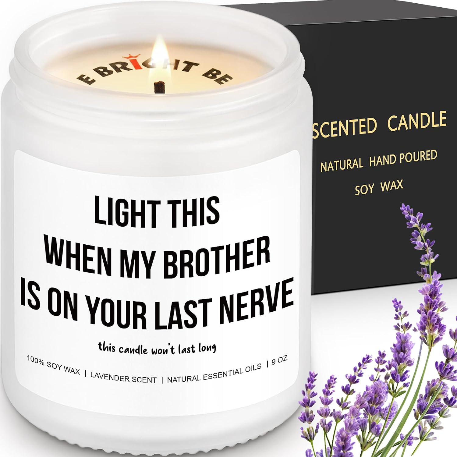 Light This When My Brother is On Your Last Nerve, Funny Sister in Law Gifts, Wedding Gift, Wedding Gift for Bride, Present for Sister in Law, Bridal Shower Candle, Christmas Bonus Gag Sister Gifts