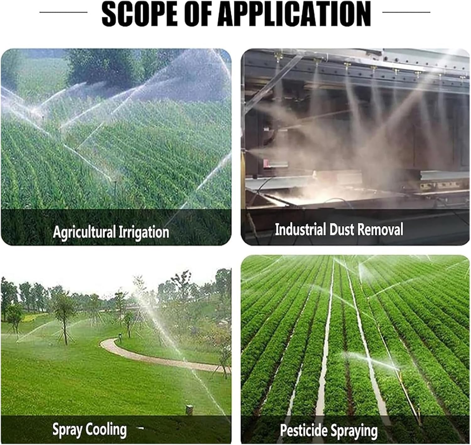 Agricultural Irrigation Spray Gun,Agricultural Irrigation Nozzle, Field Sprayer, 360° Large Area Rotary Spray Irrigation, Easy To Use, Suitable for Farmland Irrigation, Lawn