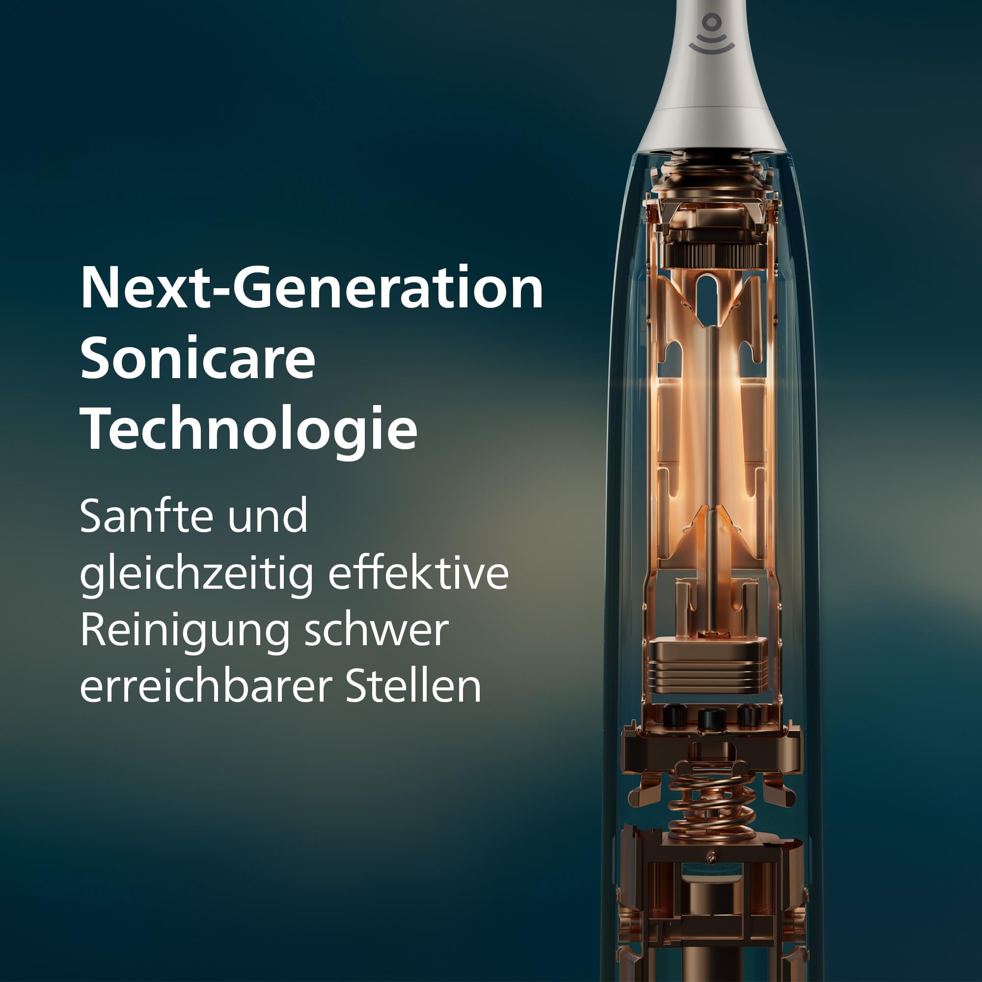 Philips Sonicare Next-Generation DiamondClean 8000 Elektrische Zahnbürste – mit Andruckkontrolle und Feedback, 15 Einstellungen, Pulverweiß, HX8312/11